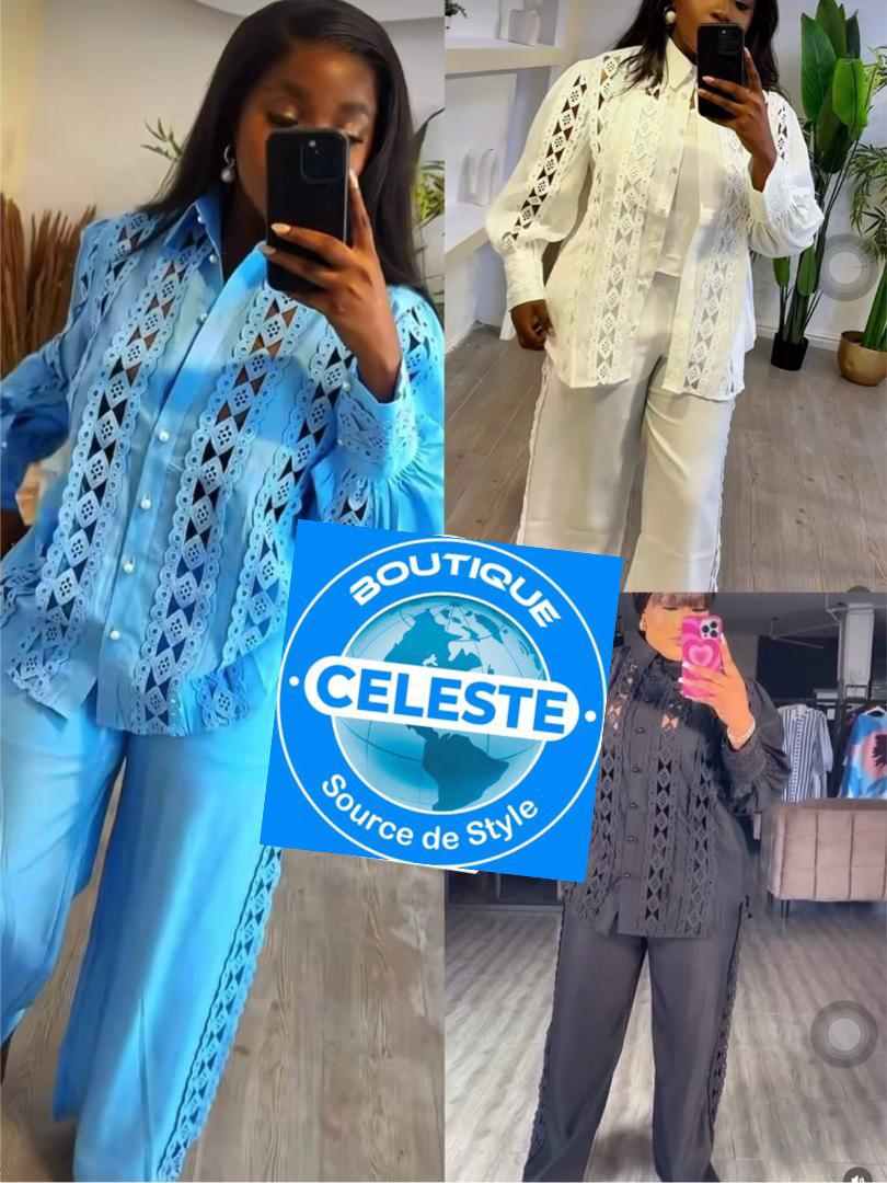 Ensemble chemisier pantalon 