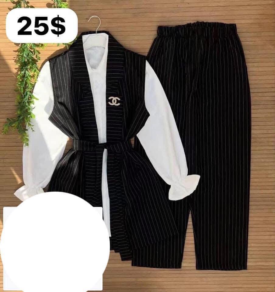 Ensemble veste  Chic en Rayure