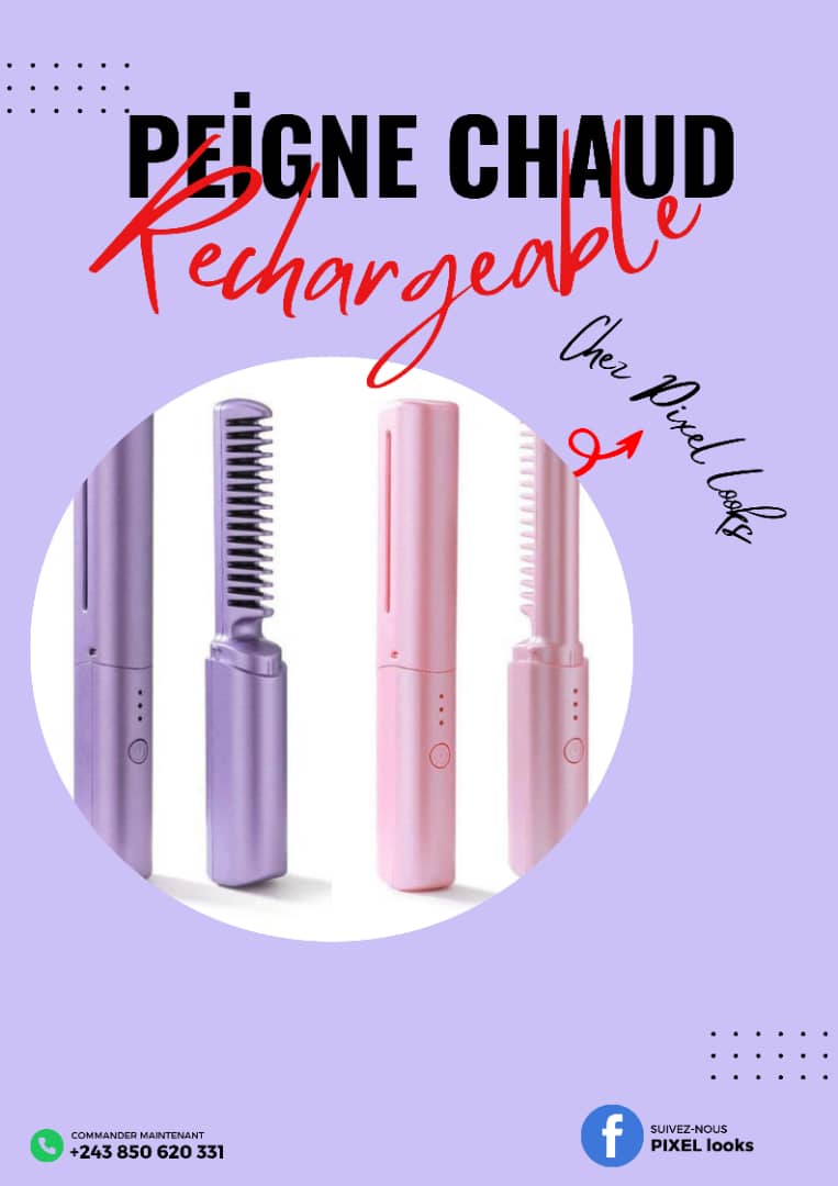 Peigne à cheveu rechargeable 