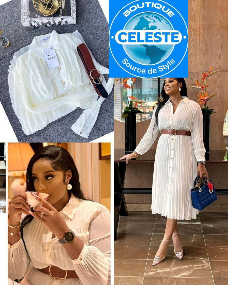 Robe boutonnier avec col classique 