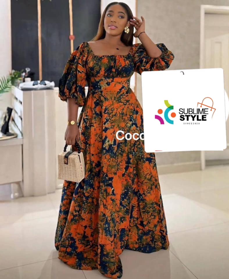 Robe Maxi à Imprimé Floral