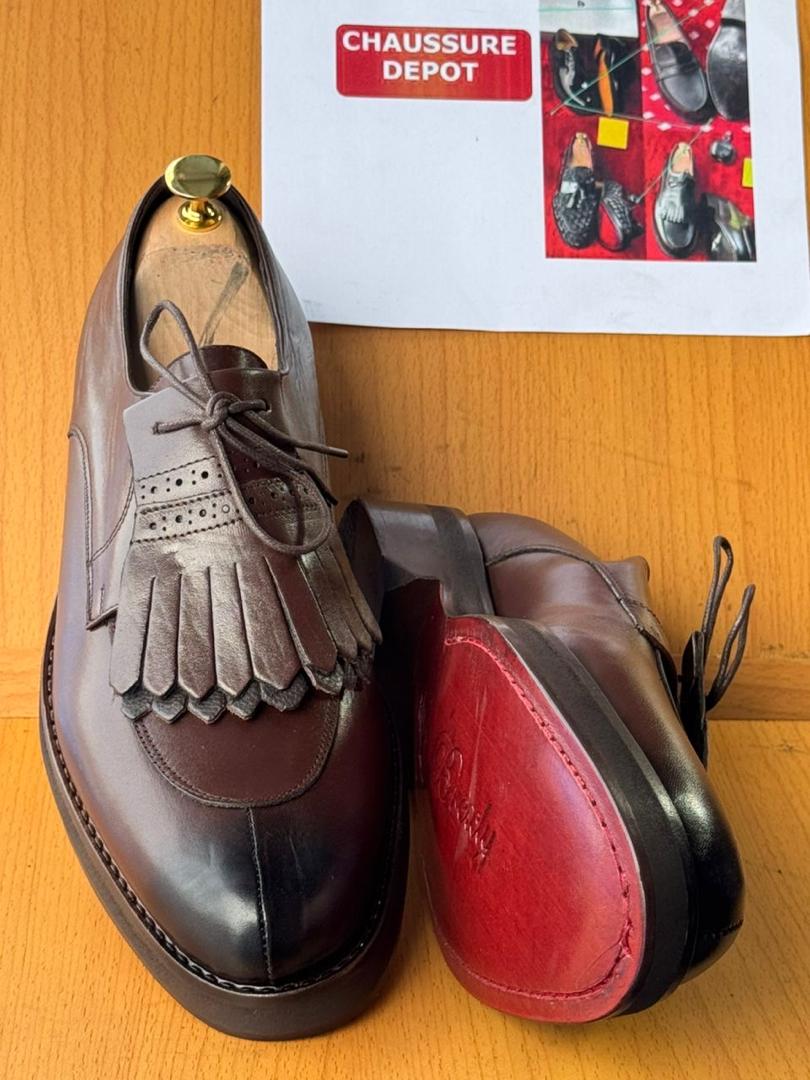 Chaussures en cuir noir élégantes pour hommes – Style classique et raffiné