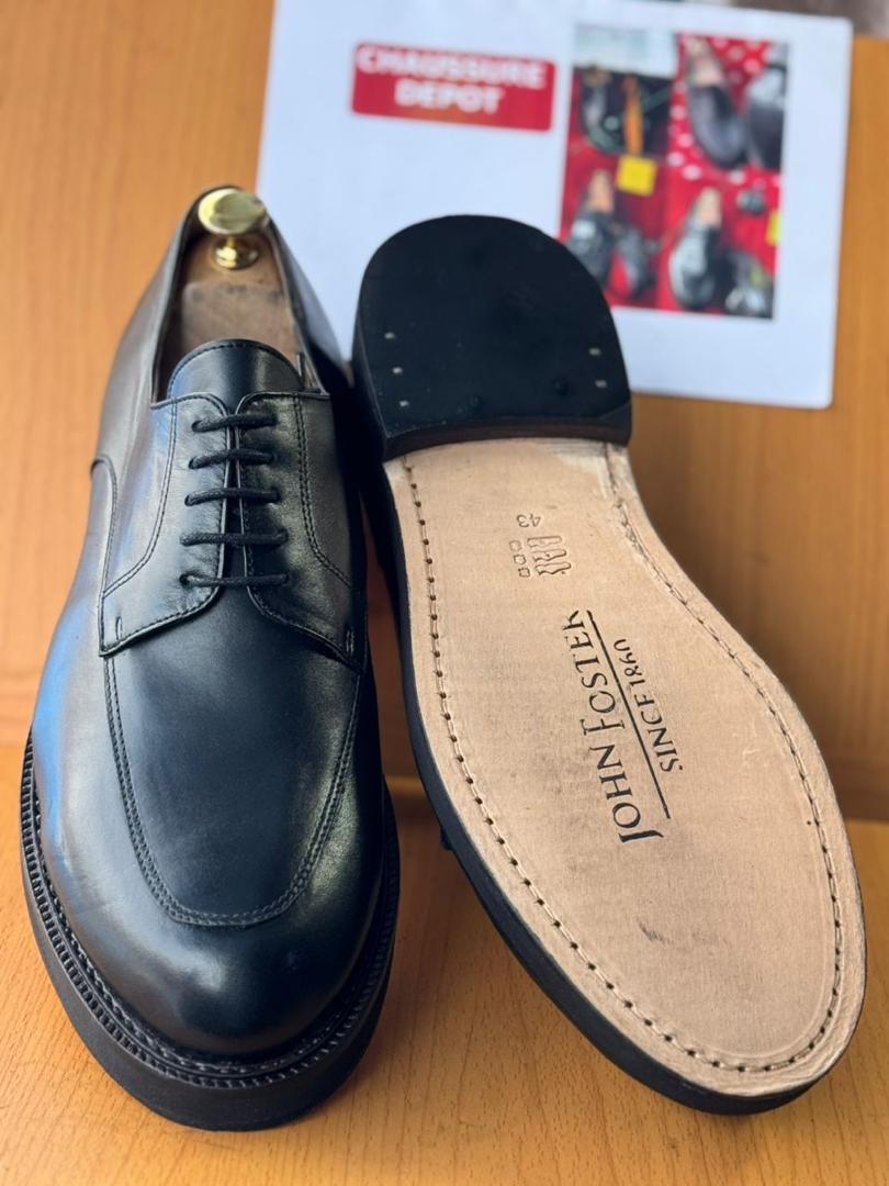 Chaussures en cuir noir élégantes pour hommes – Style classique et raffiné