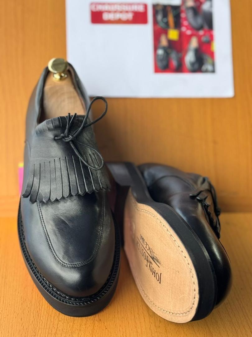 Chaussures en cuir noir élégantes pour hommes – Style classique et raffiné