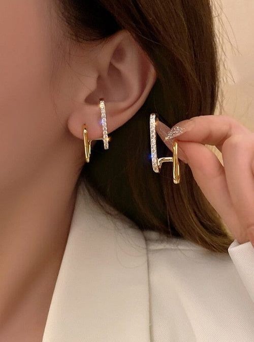 Boucles d'Oreilles "Élégance Géométrique"